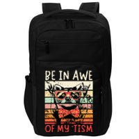 Vintage Funny Autism Be In Awe Of My Tism Adult Awe Tism Impact Tech Backpack