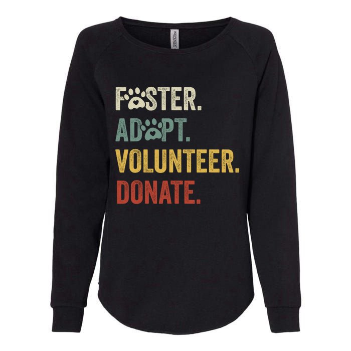 Vintage Foster Adopt Volunteer Donate Animals Rescue Shelter Womens California Wash Sweatshirt