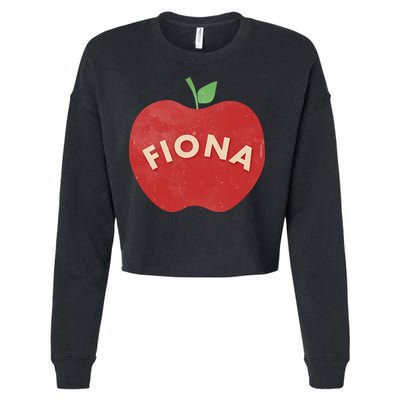 Vintage Finona Apple Cropped Pullover Crew