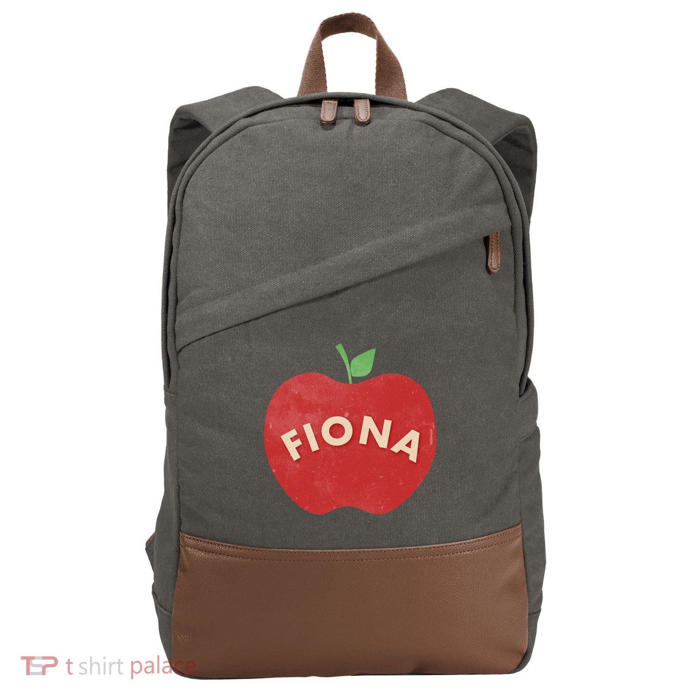Vintage Finona Apple Cotton Canvas Backpack