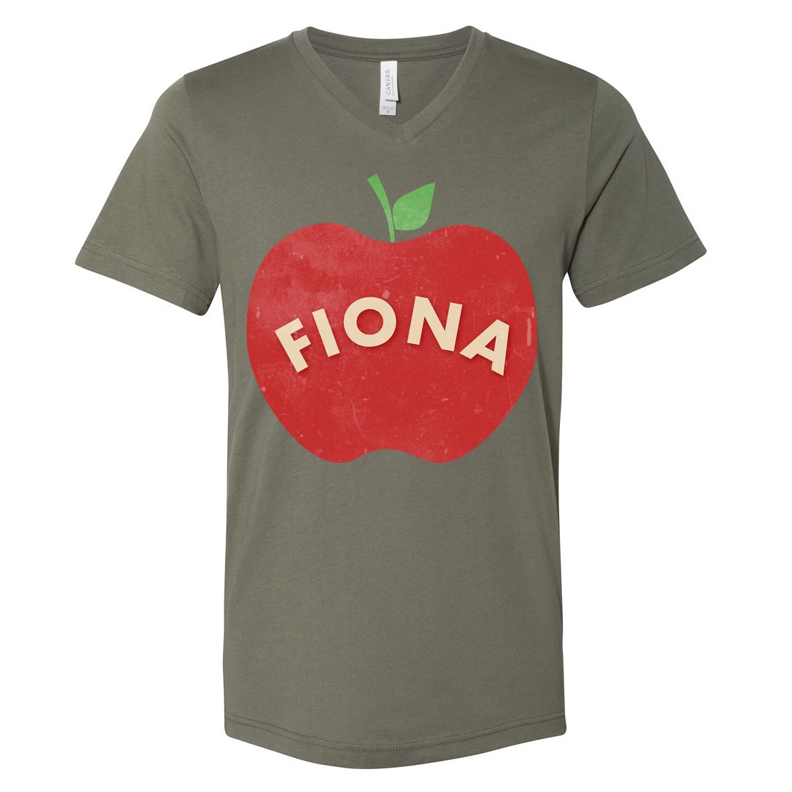 Vintage Finona Apple V-Neck T-Shirt