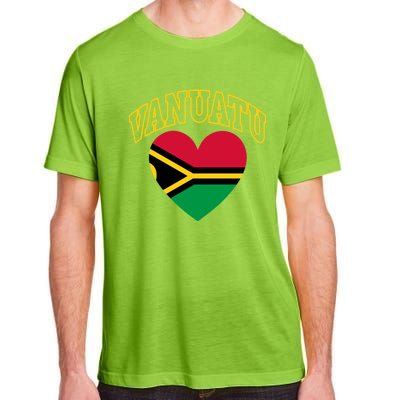 Vanuatu Flag Athletic Heart Gift Adult ChromaSoft Performance T-Shirt