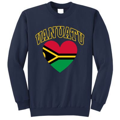 Vanuatu Flag Athletic Heart Gift Sweatshirt