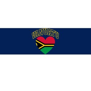 Vanuatu Flag Athletic Heart Gift Bumper Sticker