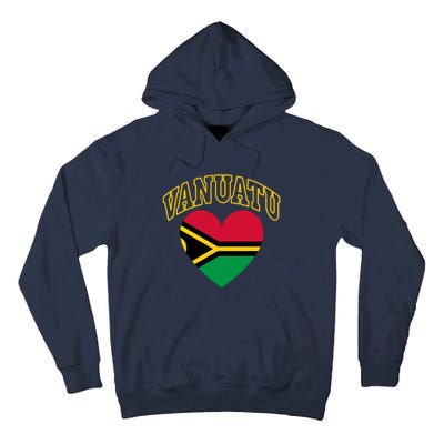 Vanuatu Flag Athletic Heart Gift Tall Hoodie