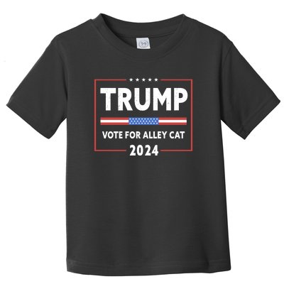 Vote For Alley Cat Trump 2024 Toddler T-Shirt