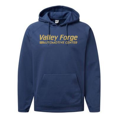 Valley Forge Automotive Center Funny Tires Performance Fleece Hoodie