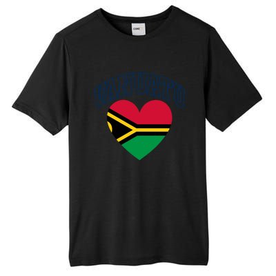 Vanuatu Flag Athletic Heart Souvenir Gift Tall Fusion ChromaSoft Performance T-Shirt