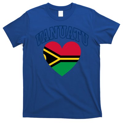 Vanuatu Flag Athletic Heart Souvenir Gift T-Shirt