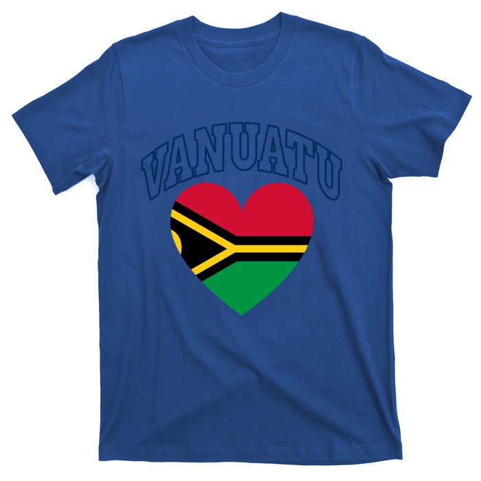 Vanuatu Flag Athletic Heart Souvenir Gift T-Shirt