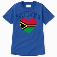 Vanuatu Flag Athletic Heart Souvenir Gift Tall T-Shirt