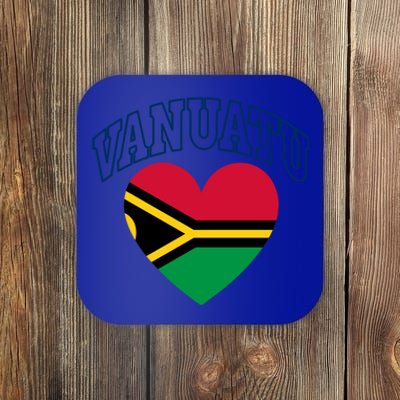 Vanuatu Flag Athletic Heart Souvenir Gift Coaster