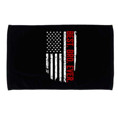 Vintage Funny American Flag Best Bro Ever Meaningful Gift Microfiber Hand Towel