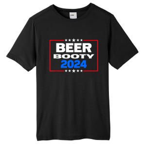 Vote For Beer And Booty Funny 2024 Election Tall Fusion ChromaSoft Performance T-Shirt