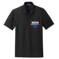 Vote For Beer And Booty Funny 2024 Election Dry Zone Grid Polo