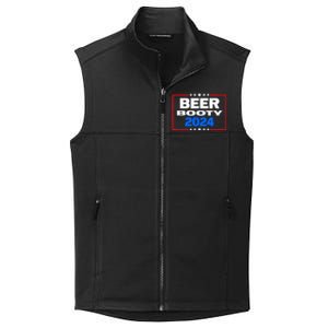 Vote For Beer And Booty Funny 2024 Election Collective Smooth Fleece Vest