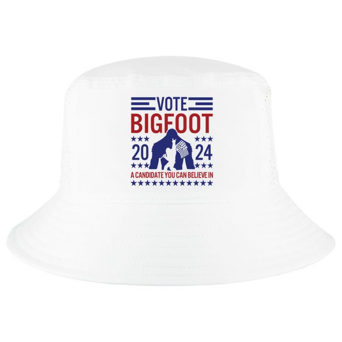 Vote For Bigfoot 2024 Funny A Candidate You Can Believe In Cool Comfort Performance Bucket Hat