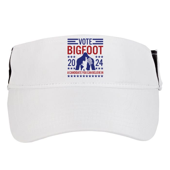 Vote For Bigfoot 2024 Funny A Candidate You Can Believe In Adult Drive Performance Visor