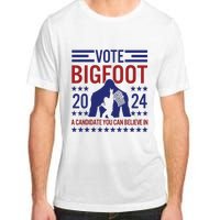 Vote For Bigfoot 2024 Funny A Candidate You Can Believe In Adult ChromaSoft Performance T-Shirt