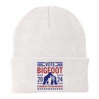 Vote For Bigfoot 2024 Funny A Candidate You Can Believe In Knit Cap Winter Beanie