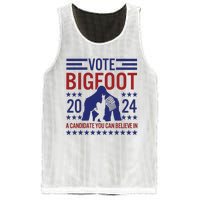 Vote For Bigfoot 2024 Funny A Candidate You Can Believe In Mesh Reversible Basketball Jersey Tank