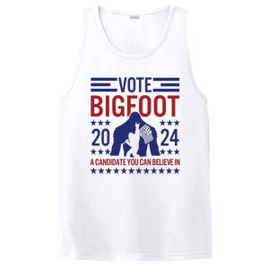 Vote For Bigfoot 2024 Funny A Candidate You Can Believe In PosiCharge Competitor Tank