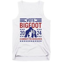 Vote For Bigfoot 2024 Funny A Candidate You Can Believe In Tank Top