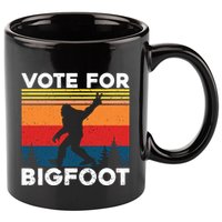 Vote For Bigfoot 11oz C Handle Ceramic Mug