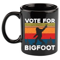 Vote For Bigfoot 11oz C Handle Ceramic Mug
