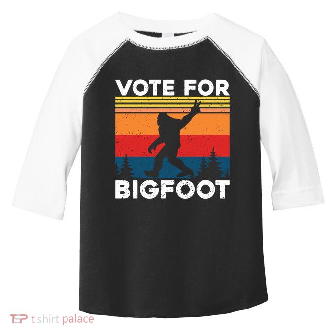 Vote For Bigfoot Toddler Fine Jersey T-Shirt