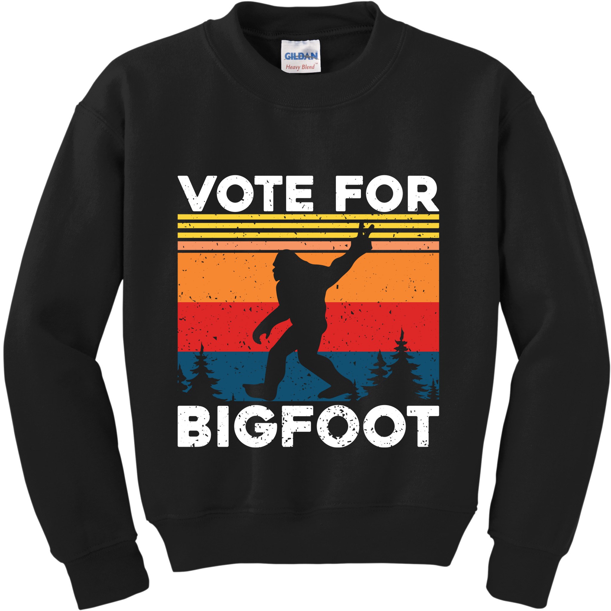 Vote For Bigfoot Kids Sweatshirt