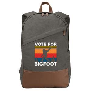 Vote For Bigfoot Cotton Canvas Backpack