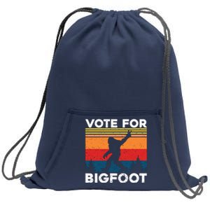 Vote For Bigfoot Sweatshirt Cinch Pack Bag