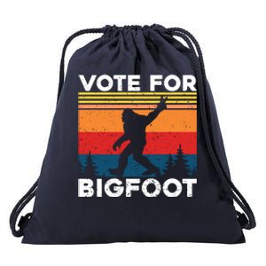 Vote For Bigfoot Drawstring Bag