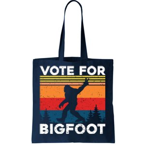 Vote For Bigfoot Tote Bag