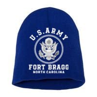 Veteran Fort Bragg North Carolina Nc 82nd Airborne Soldier Funny Gift Short Acrylic Beanie