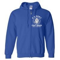 Veteran Fort Bragg North Carolina Nc 82nd Airborne Soldier Funny Gift Full Zip Hoodie