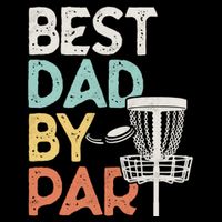 Vintage Funny Best Dad By Par Disk Golf Dad Funny Gift Cooling Performance Crew T-Shirt