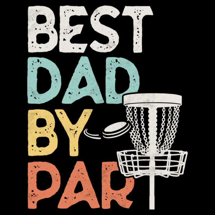 Vintage Funny Best Dad By Par Disk Golf Dad Funny Gift Cooling Performance Crew T-Shirt