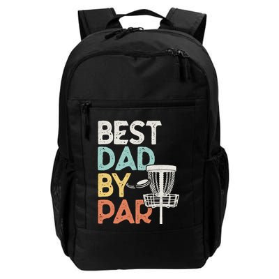Vintage Funny Best Dad By Par Disk Golf Dad Funny Gift Backpack