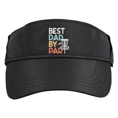 Vintage Funny Best Dad By Par Disk Golf Dad Funny Gift Adult Drive Performance Visor