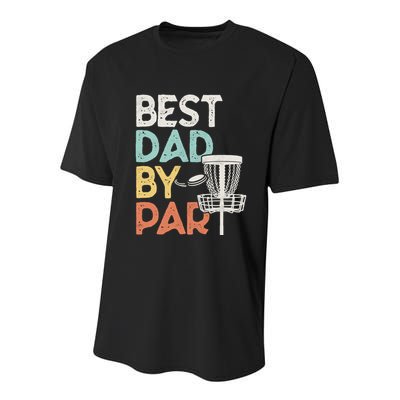 Vintage Funny Best Dad By Par Disk Golf Dad Funny Gift Youth Performance Sprint T-Shirt