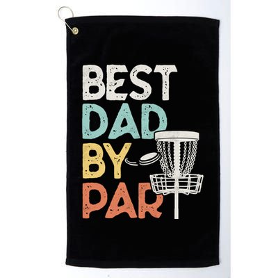Vintage Funny Best Dad By Par Disk Golf Dad Funny Gift Golf Towel