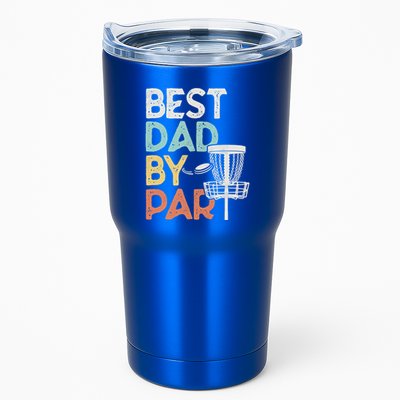 Vintage Funny Best Dad By Par Disk Golf Dad Funny Gift Tumbler