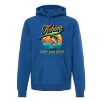 Vintage Fishing Best Dad Ever Father's Day Gift Premium Hoodie