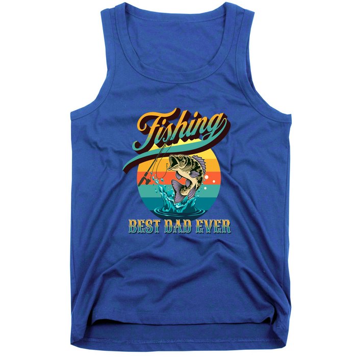 Vintage Fishing Best Dad Ever Father's Day Gift Tank Top