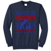 Vote For Bigfoot 2024 Funny Sasquatch Presidential Election Sweatshirt