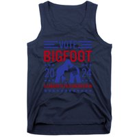 Vote For Bigfoot 2024 Funny Sasquatch Presidential Election Tank Top