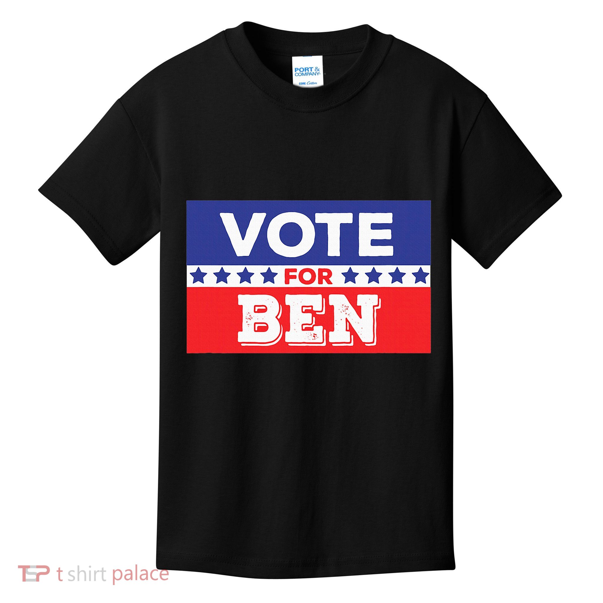 Vote For Ben Red White And Blue With Stars Kids T-Shirt