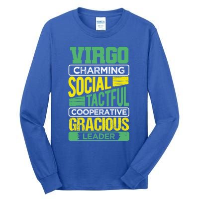 Virgo Facts Birthday Gift Astrology Horoscope Virgo Zodiac Cute Gift Tall Long Sleeve T-Shirt